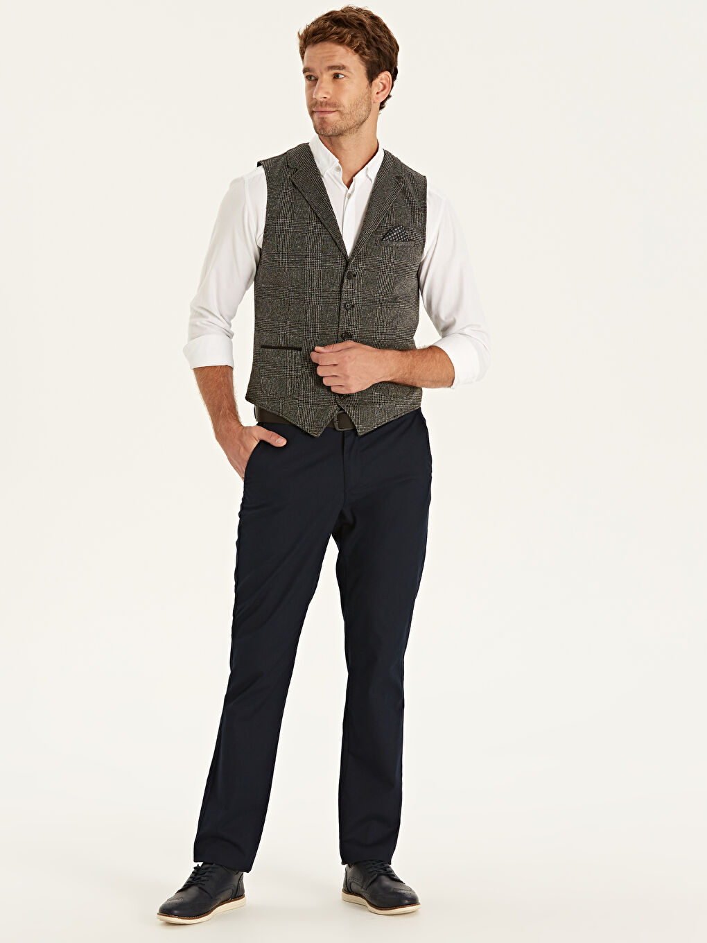 Man INDIGO Waistcoat-2