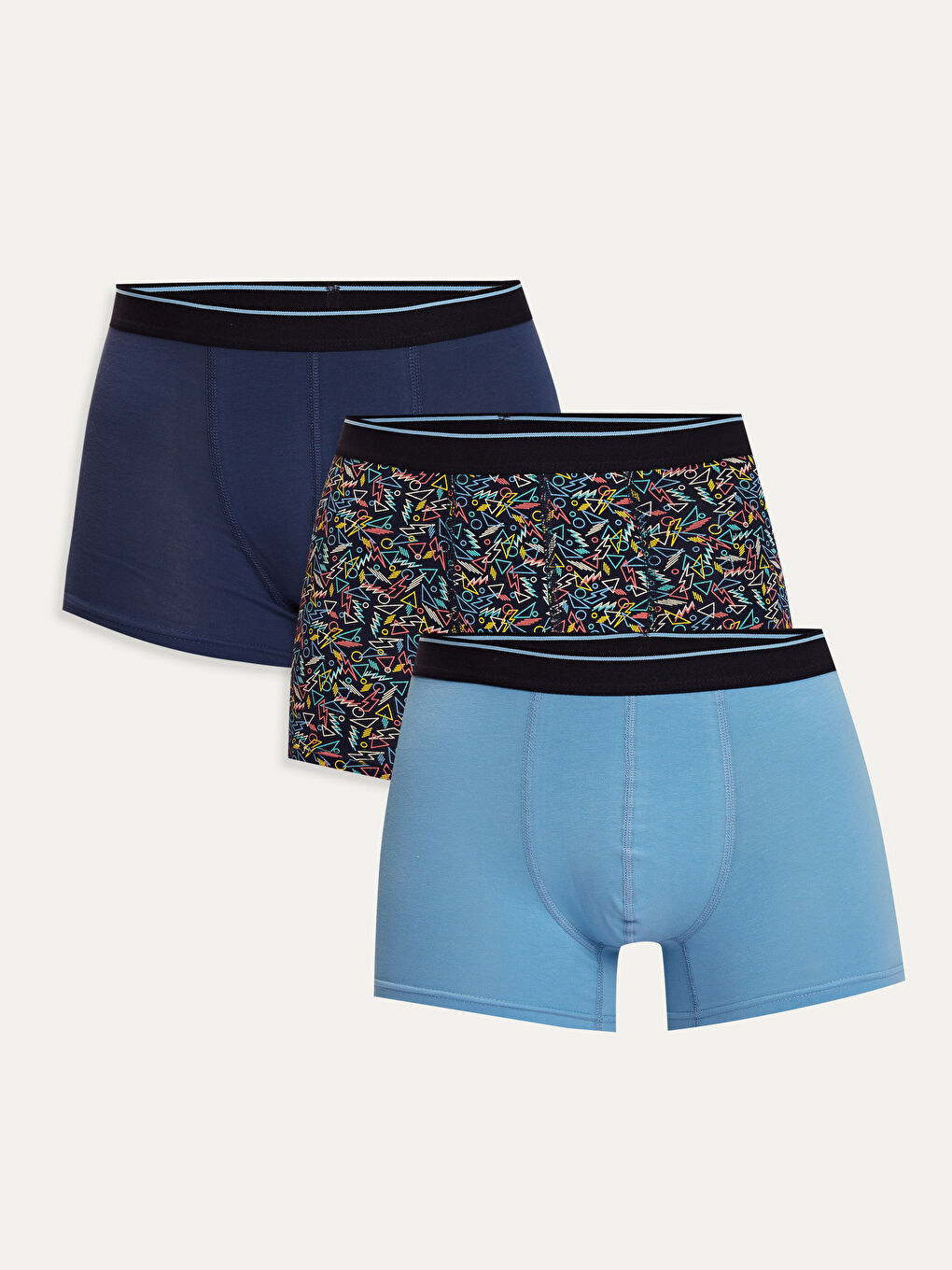 Man NAVY Boxer Trunks