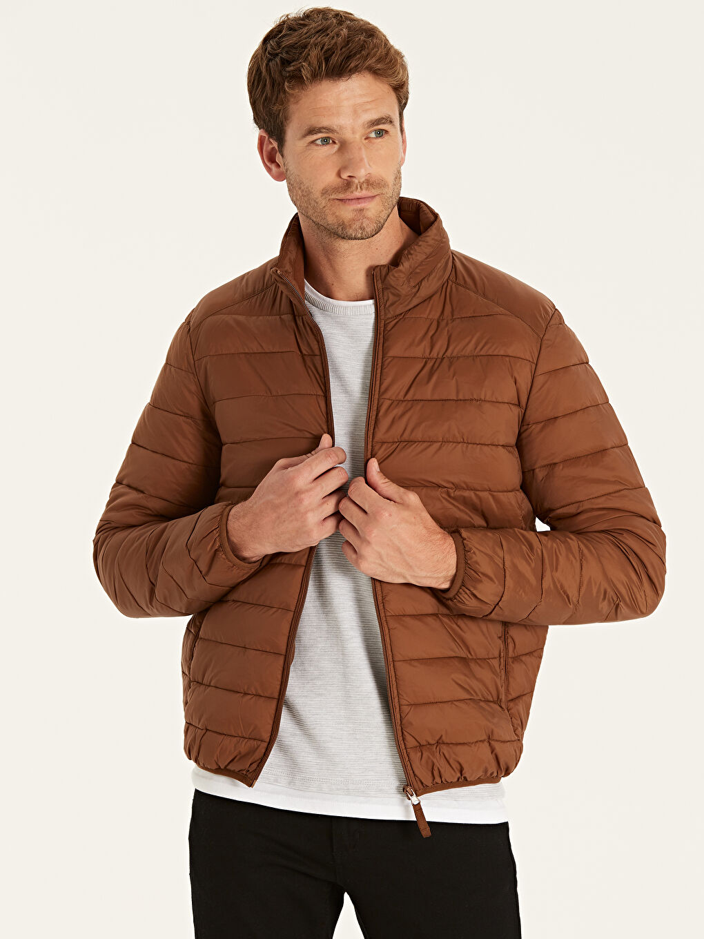 Man BROWN Overcoat-1