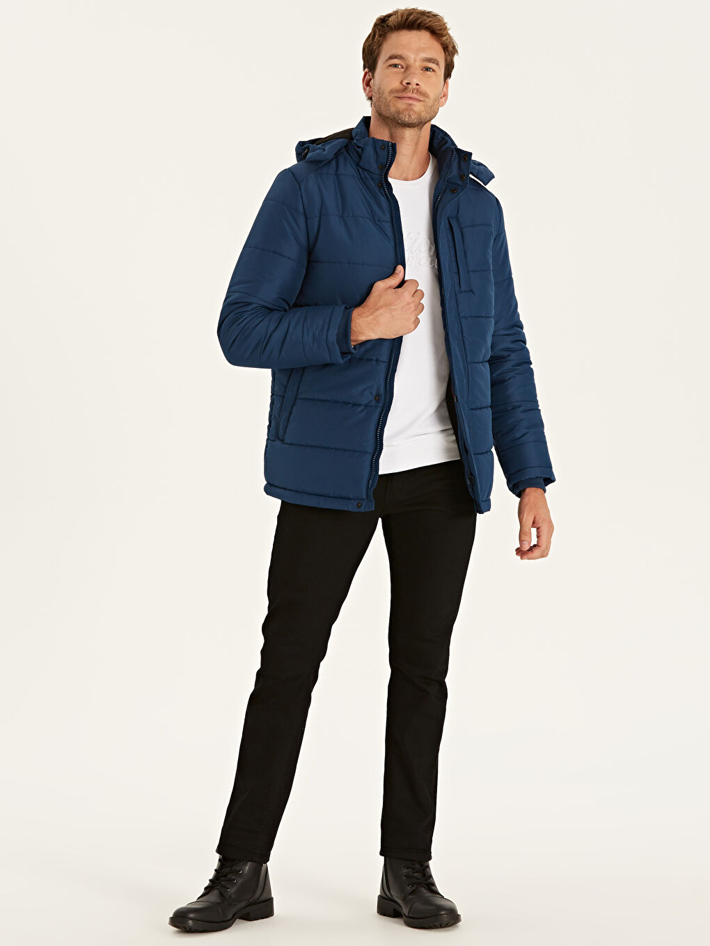 Men's Down Collar Down Jacket-4