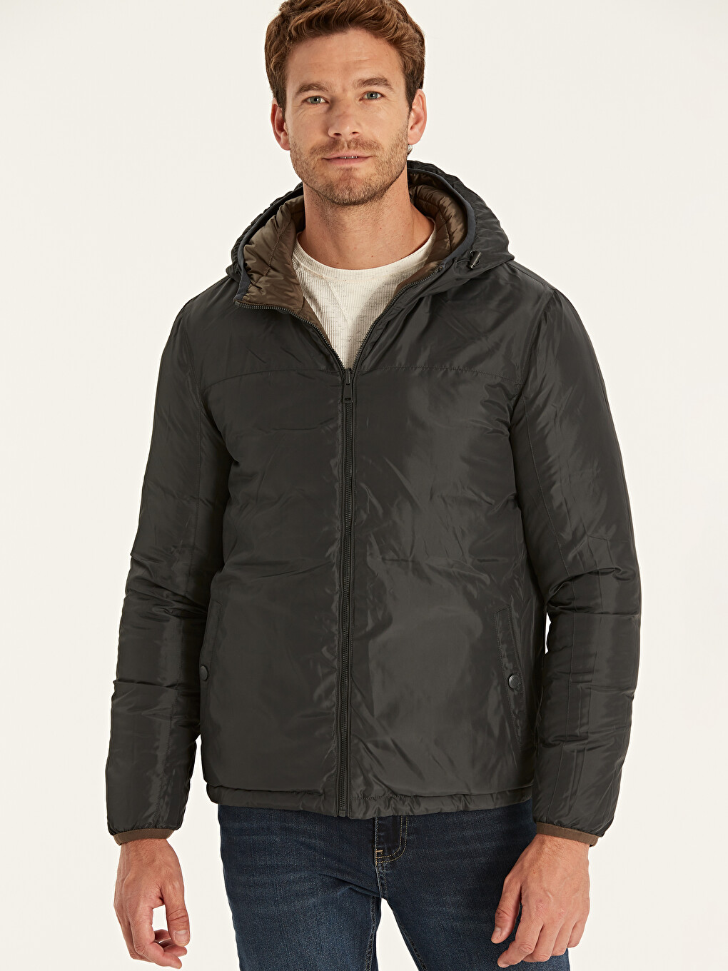 Manteau Gris Homme-2