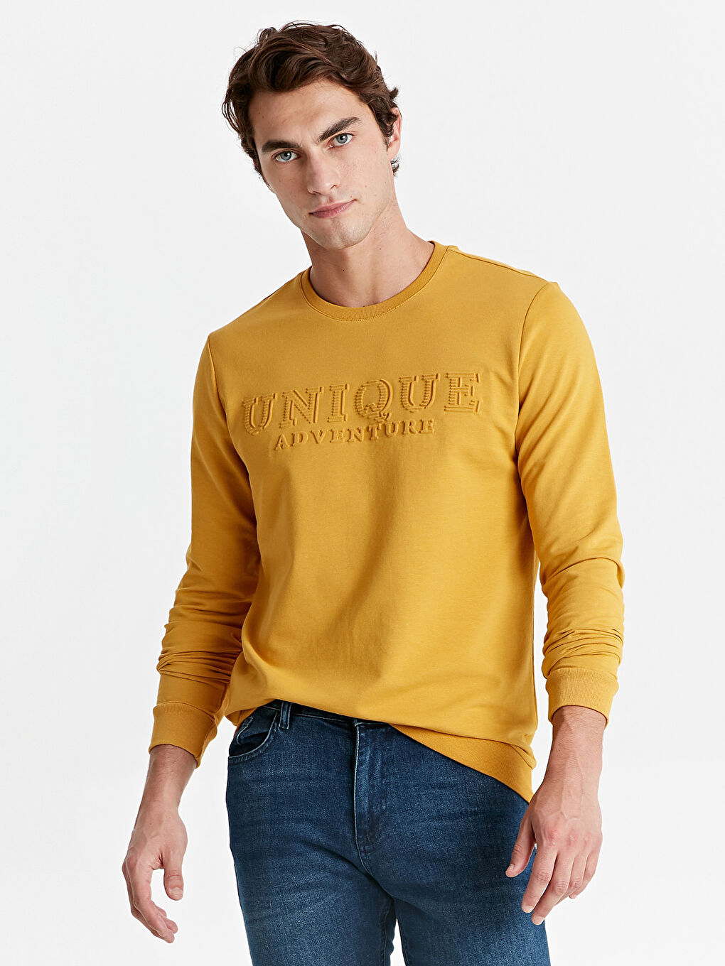 Koyu Sarı Sweatshirt