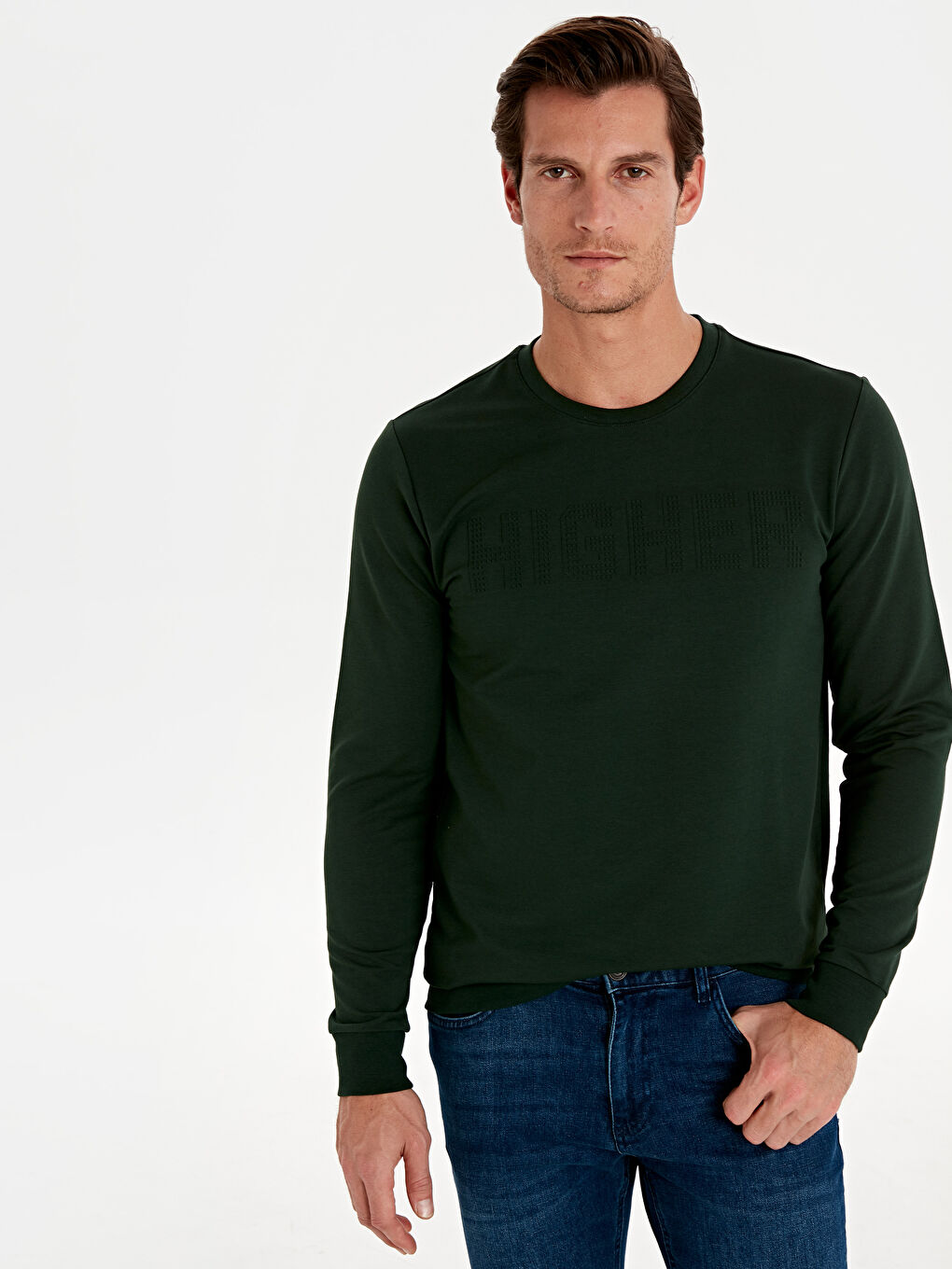 Koyu Yeşil Sweatshirt-1