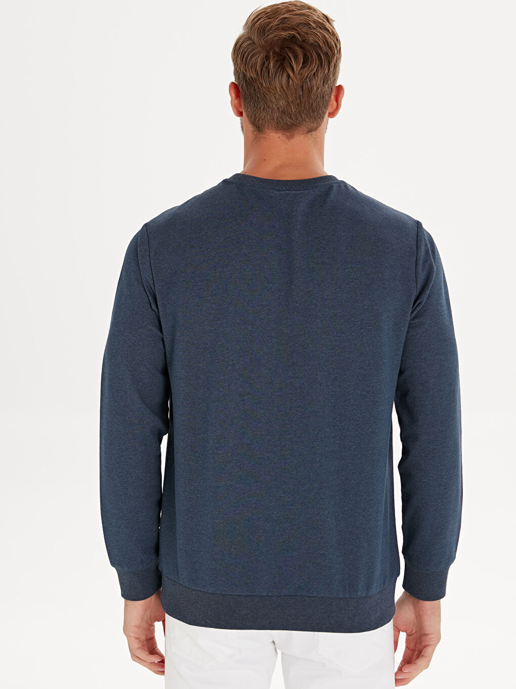 Mavi Bisiklet Yaka Uzun Kollu Erkek Sweatshirt-2