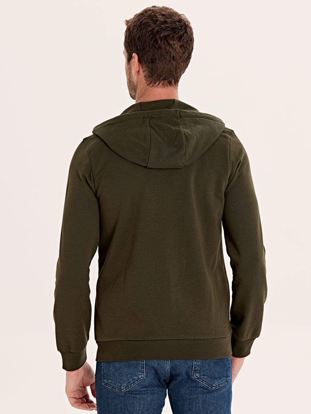 Sweatshirt à capuche VERT Homme-3