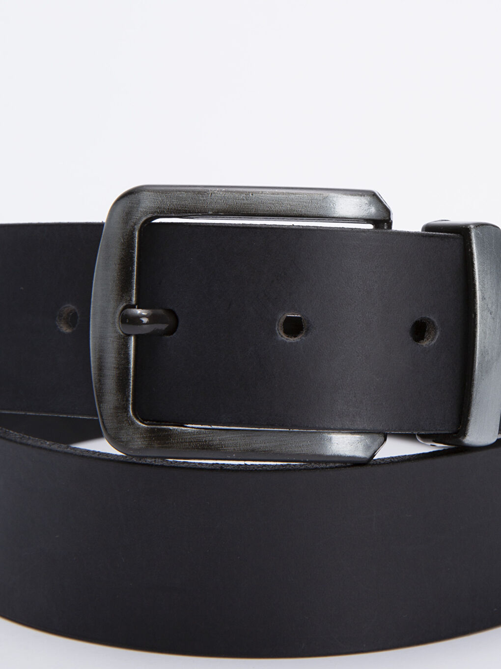 Siyah Hakiki Deri Erkek Kemer-2