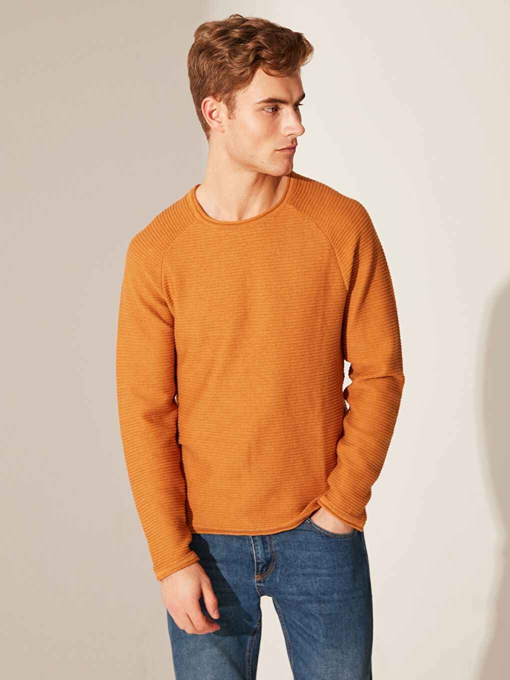 Regular Fit Men's Knit Sweater-1