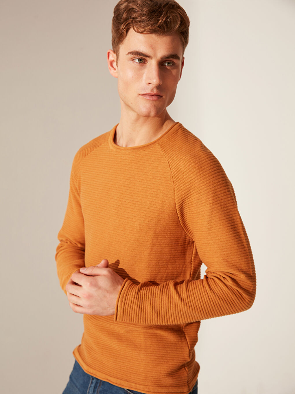 Regular Fit Men's Knit Sweater-2