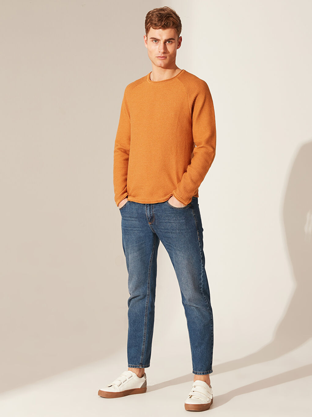 Regular Fit Men's Knit Sweater-4