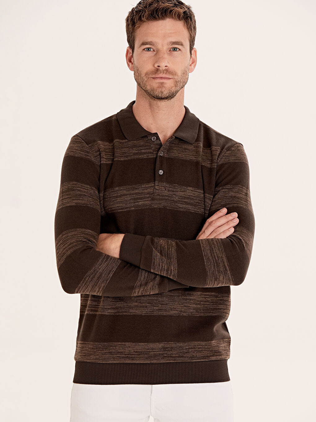 LCWAIKIKI Classic Mann BRAUN Sweatshirt -9W6057Z8-CXP