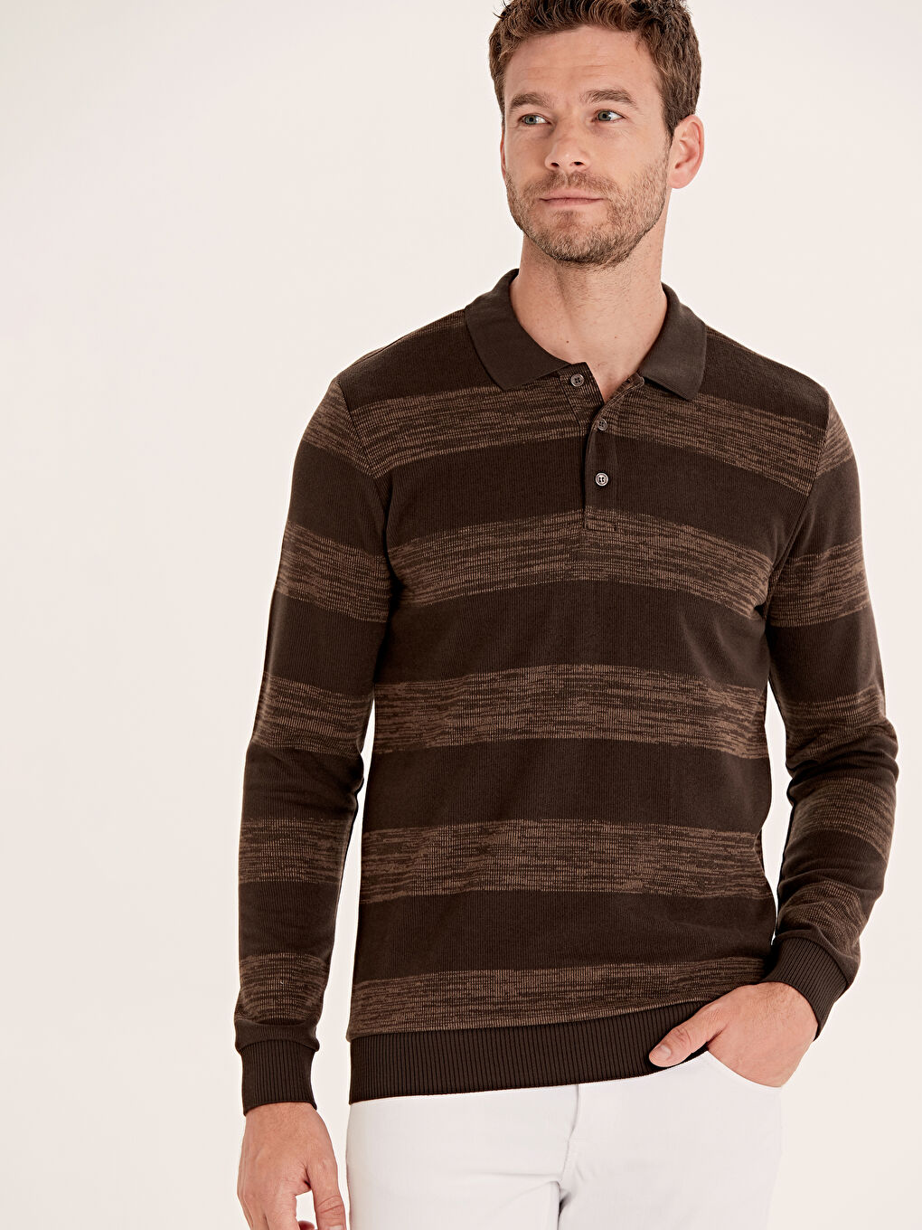LCWAIKIKI Classic Mann BRAUN Sweatshirt -9W6057Z8-CXP