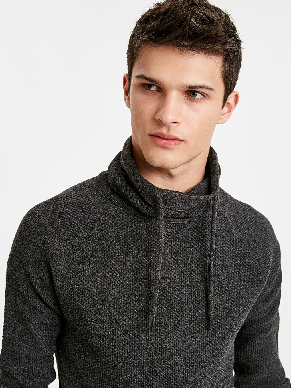 Antrasit Erkek Triko Kazak-2