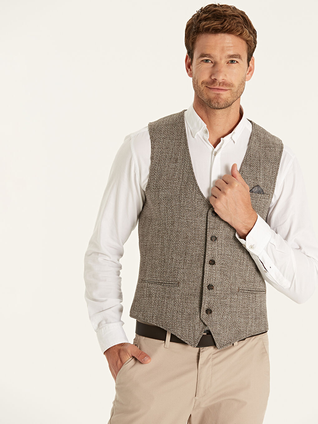 Man BROWN Waistcoat