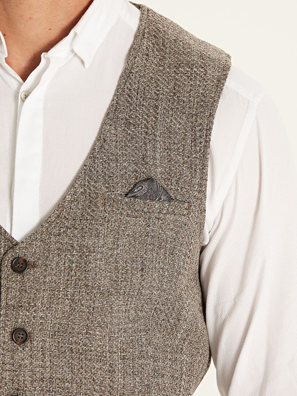 Man BROWN Waistcoat-3
