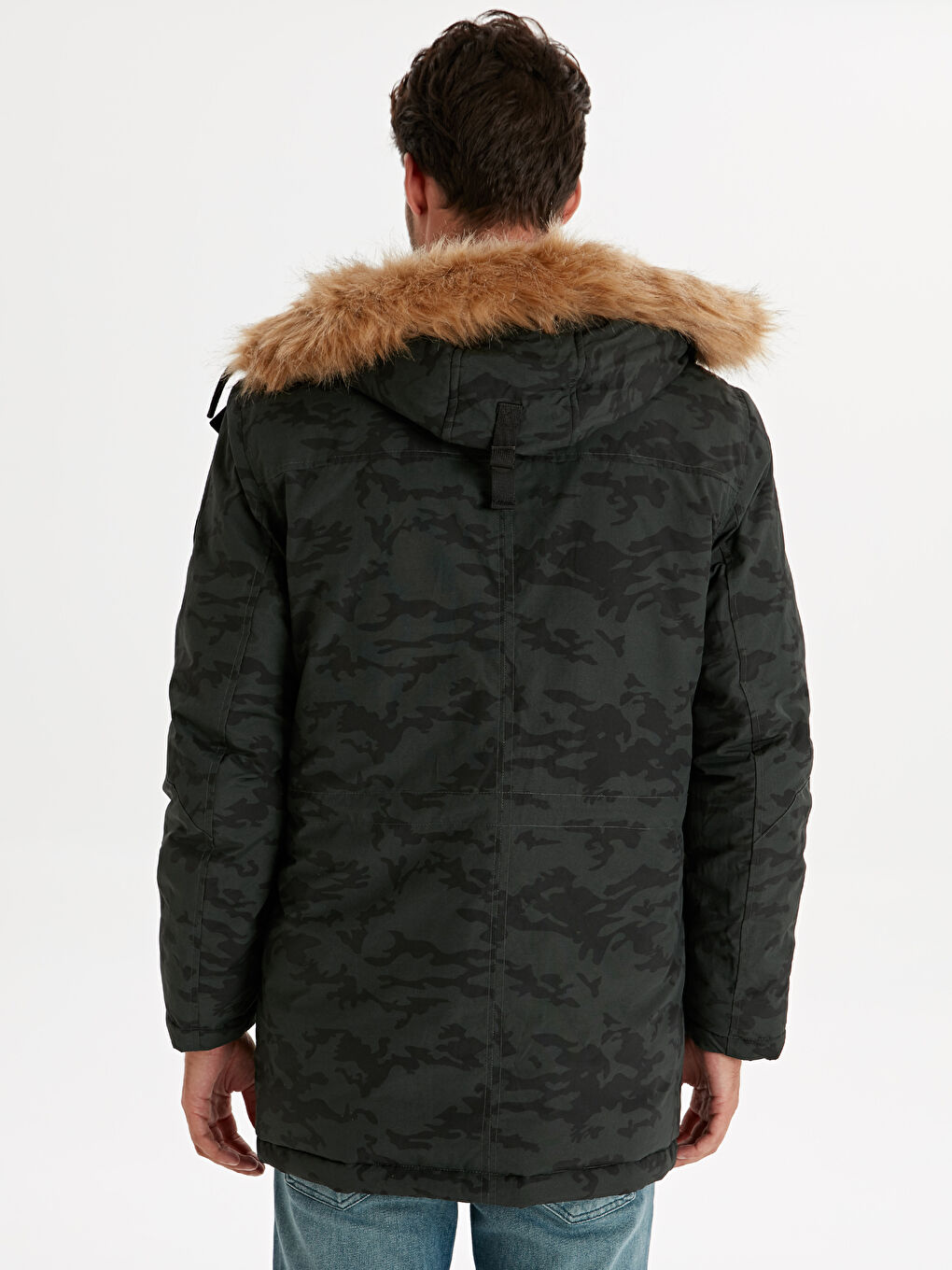 Man KHAKI Puffer Coat-3