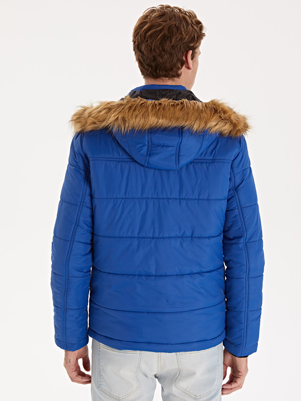 Mavi Erkek Şişme Mont-4