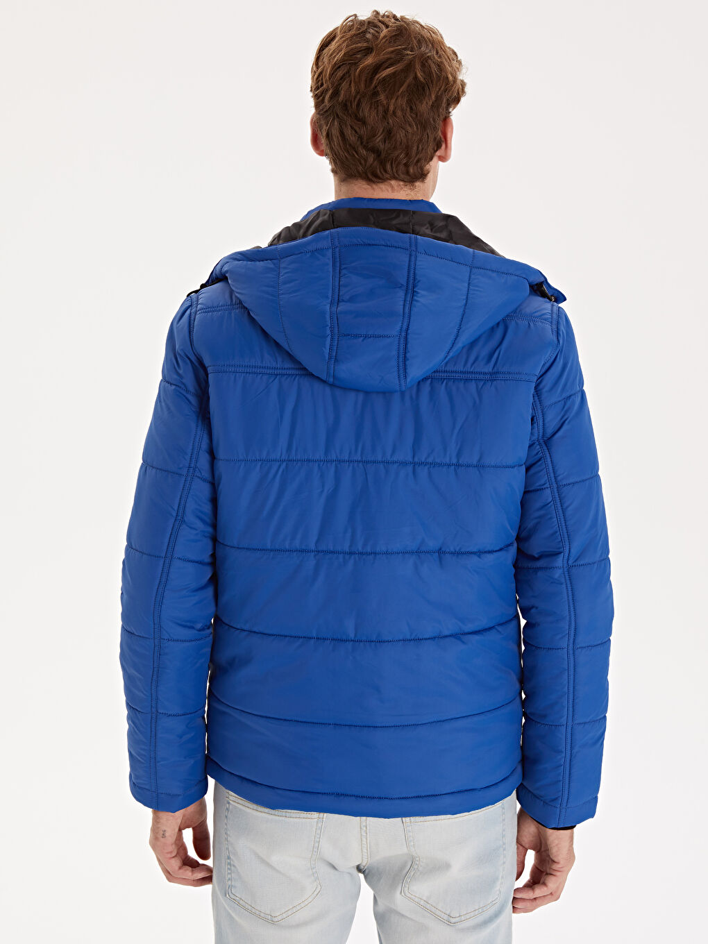 Mavi Erkek Şişme Mont-5