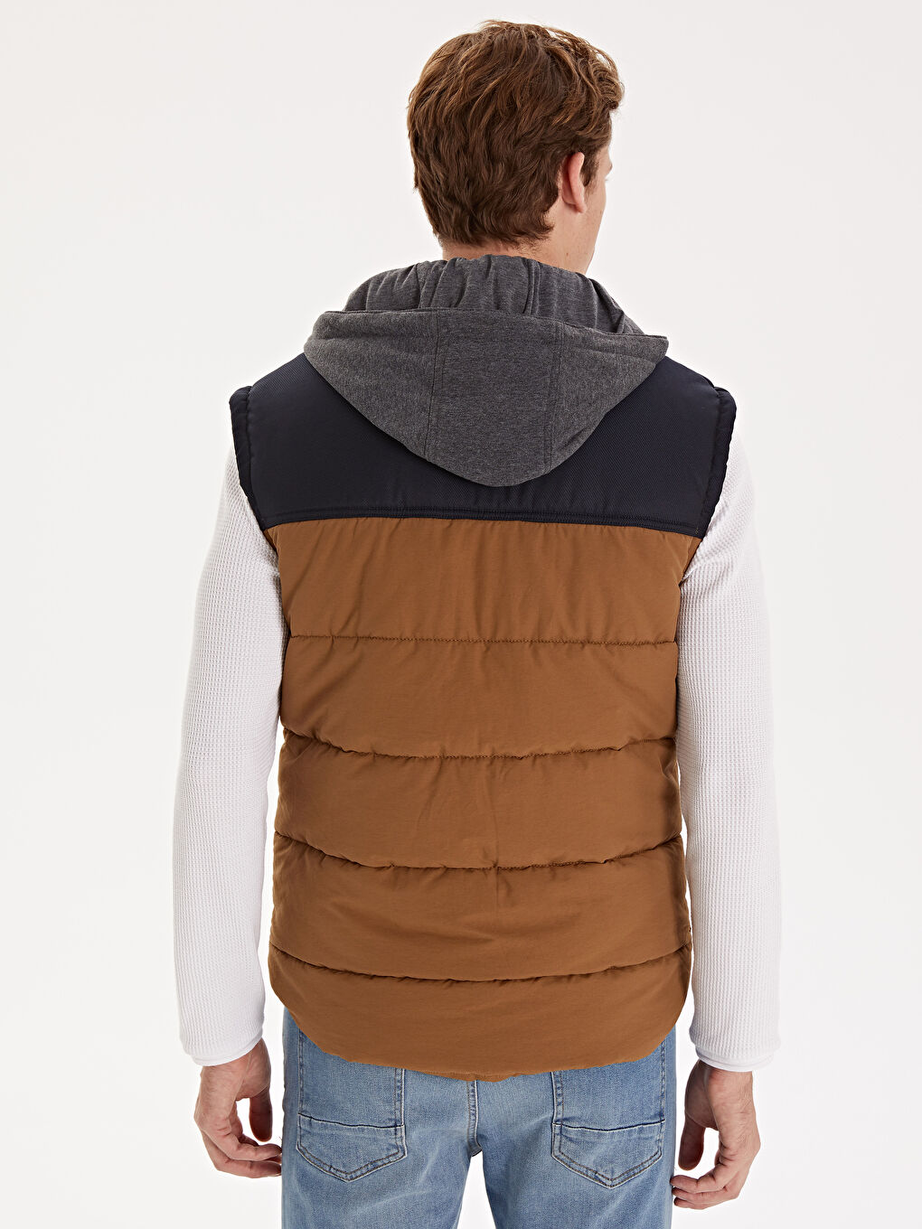 სწორი საყელო მამაკაცის ჟილეტი-5