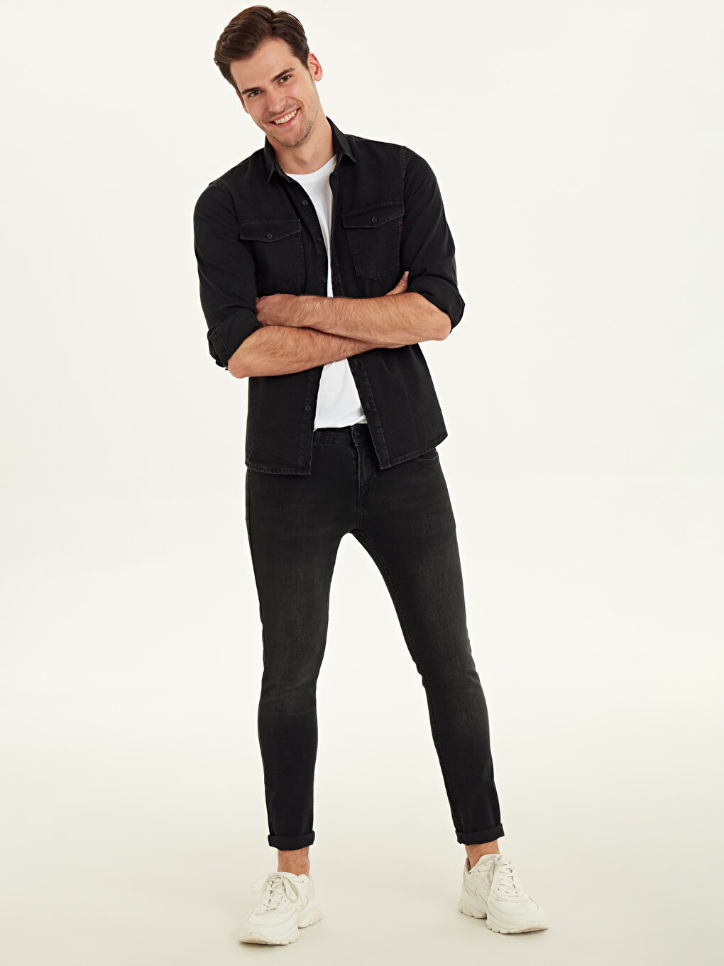 Man BLACK Denim Shirt-2