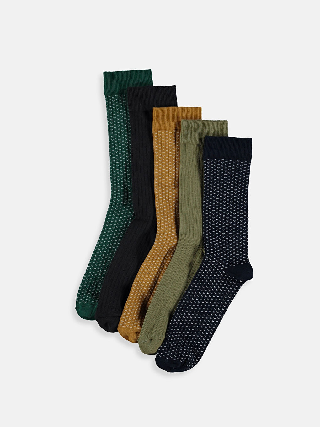 Karışık Renk İpliği Boyalı Soket Çorap