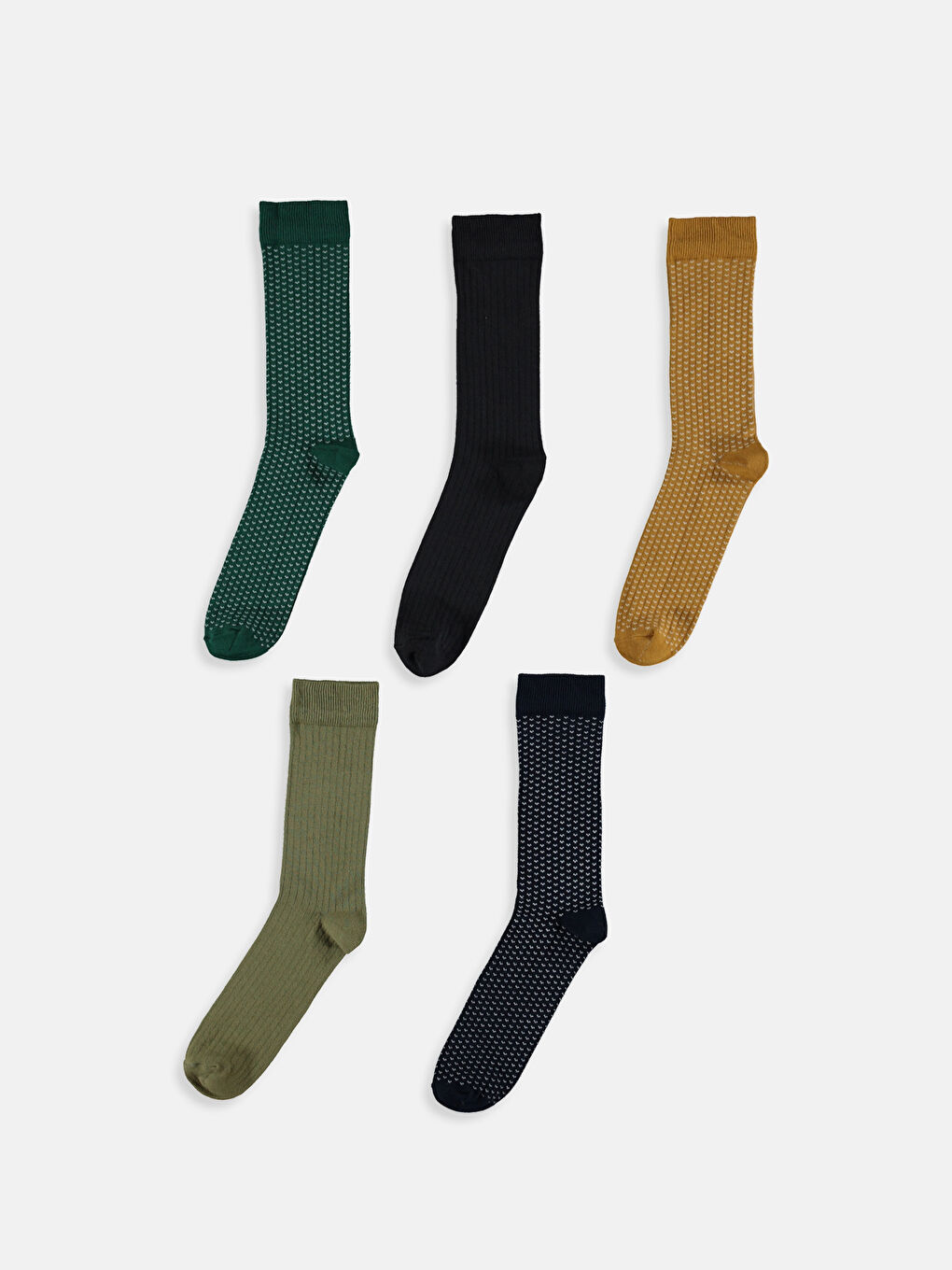 Karışık Renk İpliği Boyalı Soket Çorap-1