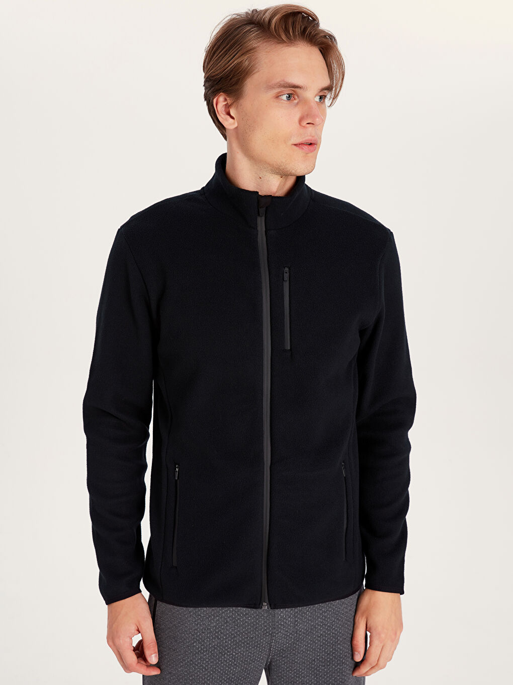 XSIDE ACTIVE Man BLACK Zip-Up Sweatshirt -9W6886Z8-CVL