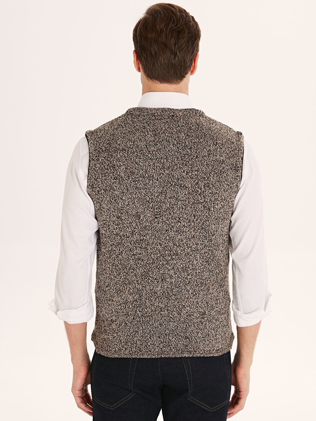 Kahverengi Treak Kahve Yelek-2