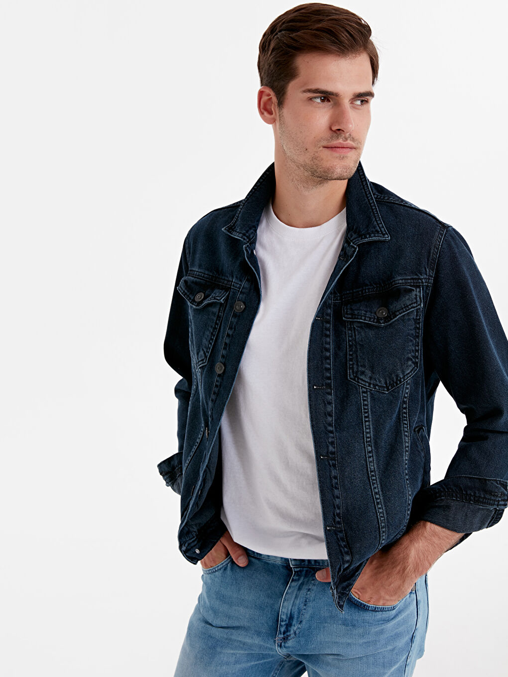 İndigo Koyu Rodeo Jean Şort