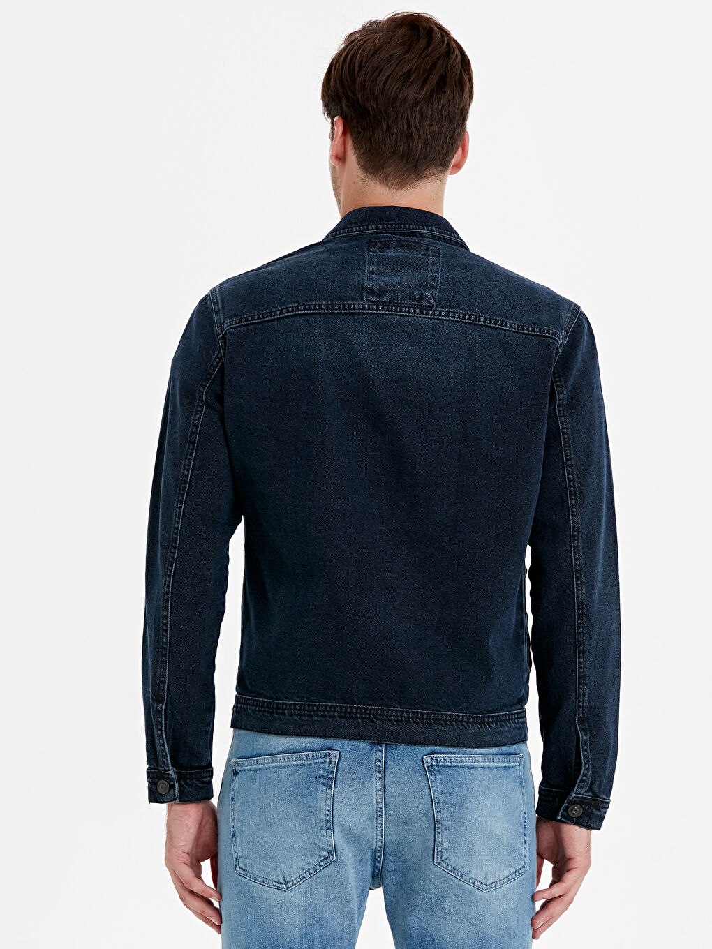 İndigo Koyu Rodeo Jean Şort-1