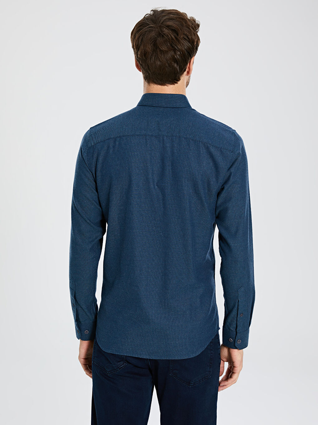 قميص نيلي راجل-3