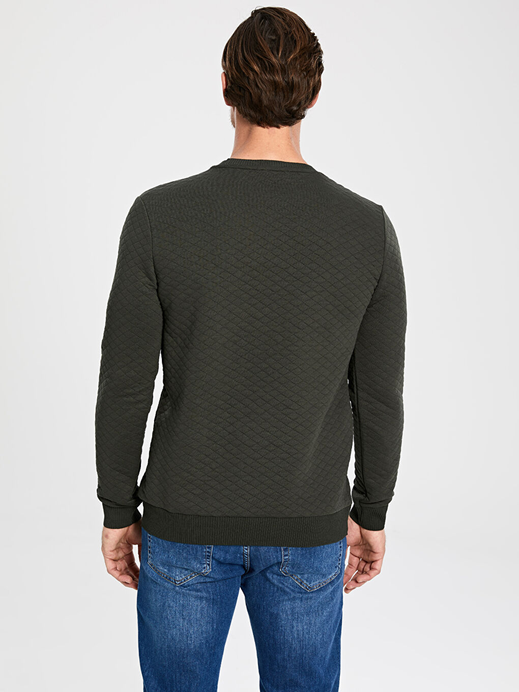 Дөңгелек жағалы ерлерге арналған свитшот-2