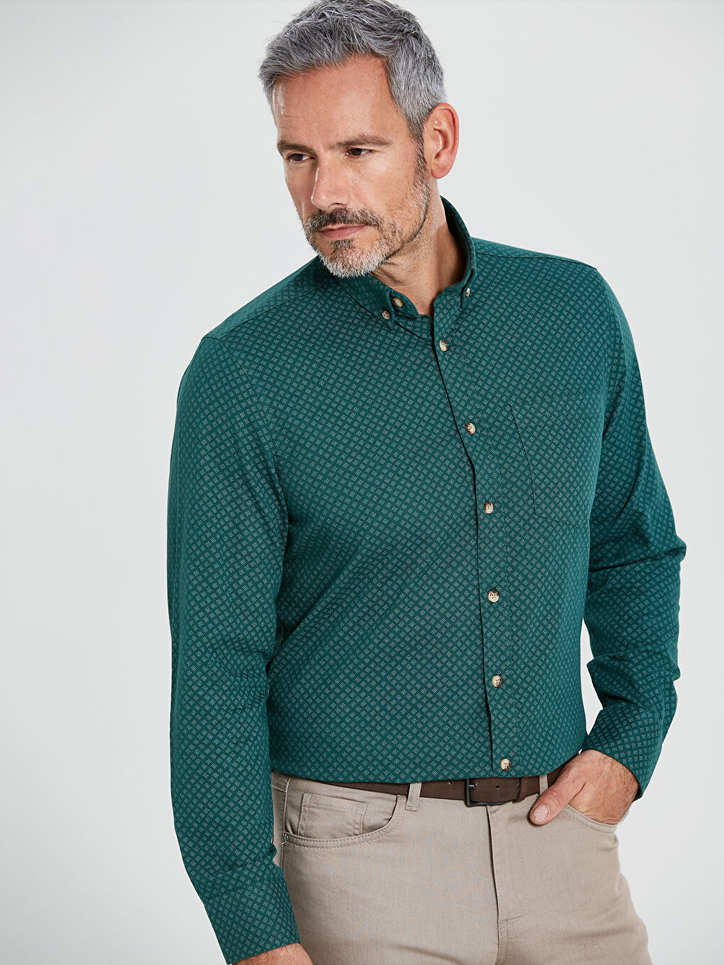 Gabardine Men's Shirt-1