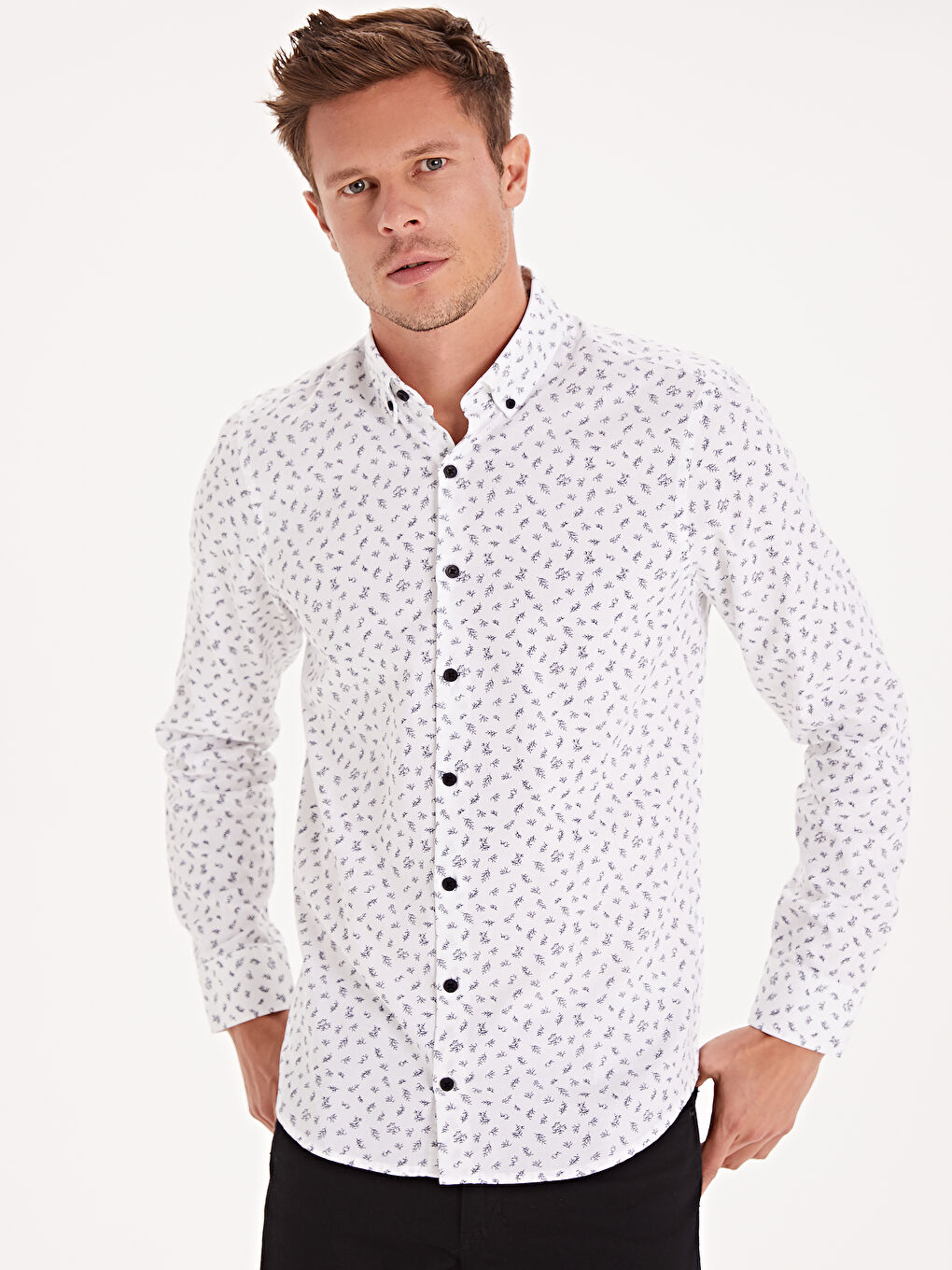 Chemise BLANC Homme-1