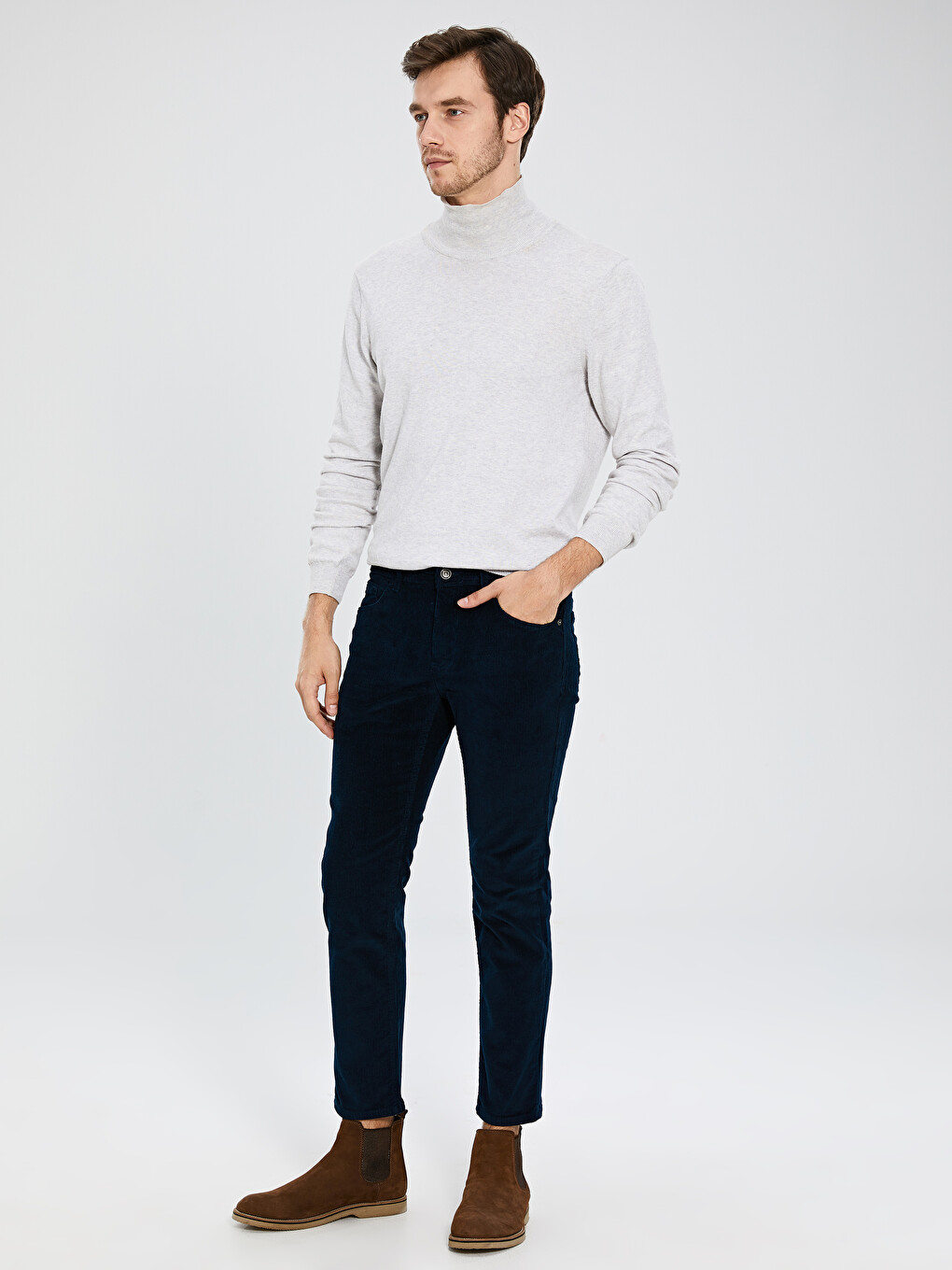 Брюки Чино Мужские Slim Fit-1