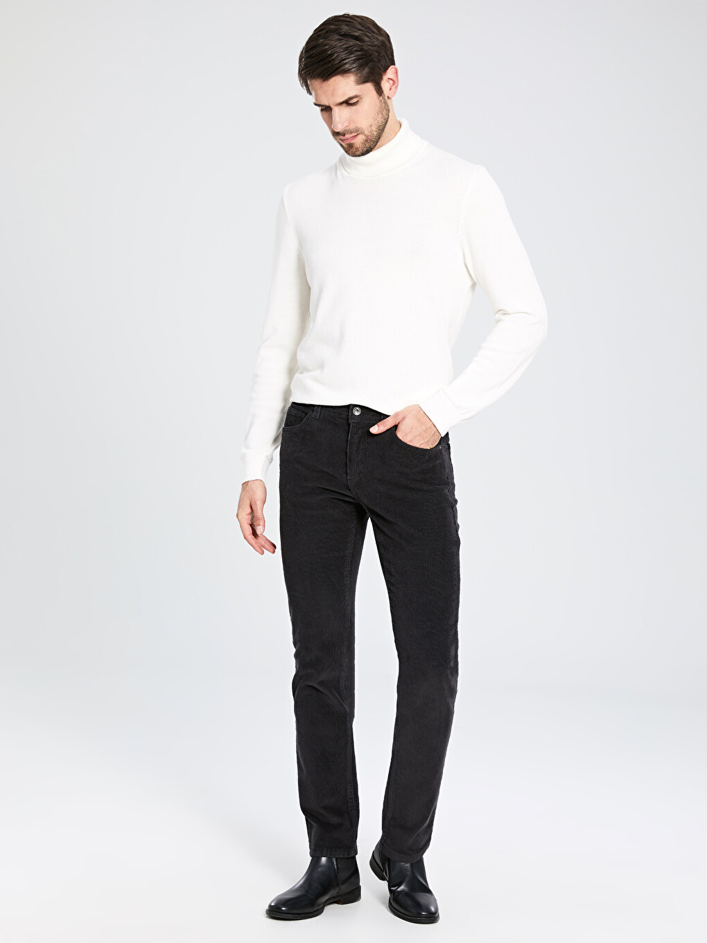 Pantalon Chino Slim Fit Pour Hommes-1