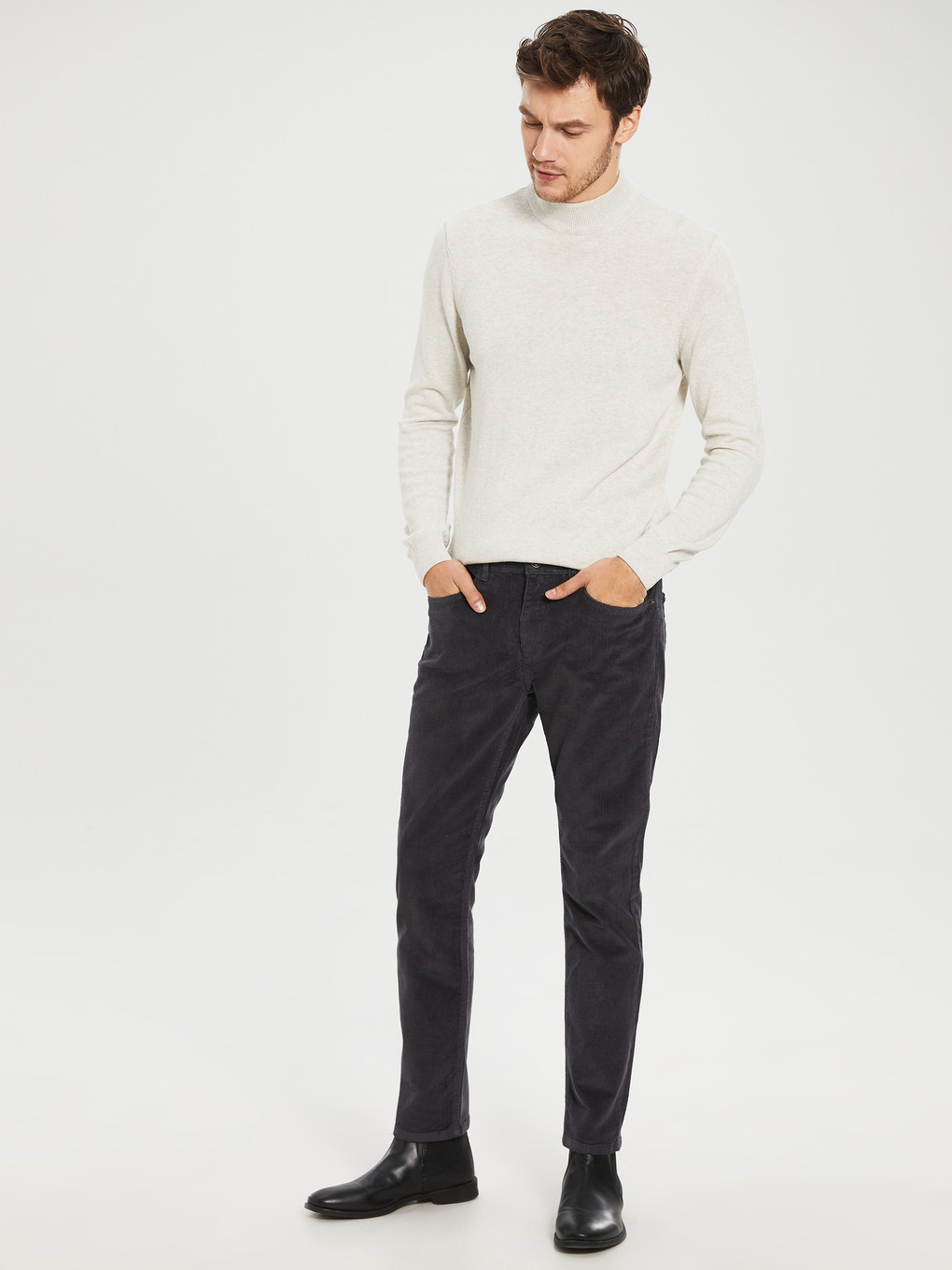 Pantalon Chino Slim Fit Pour Hommes