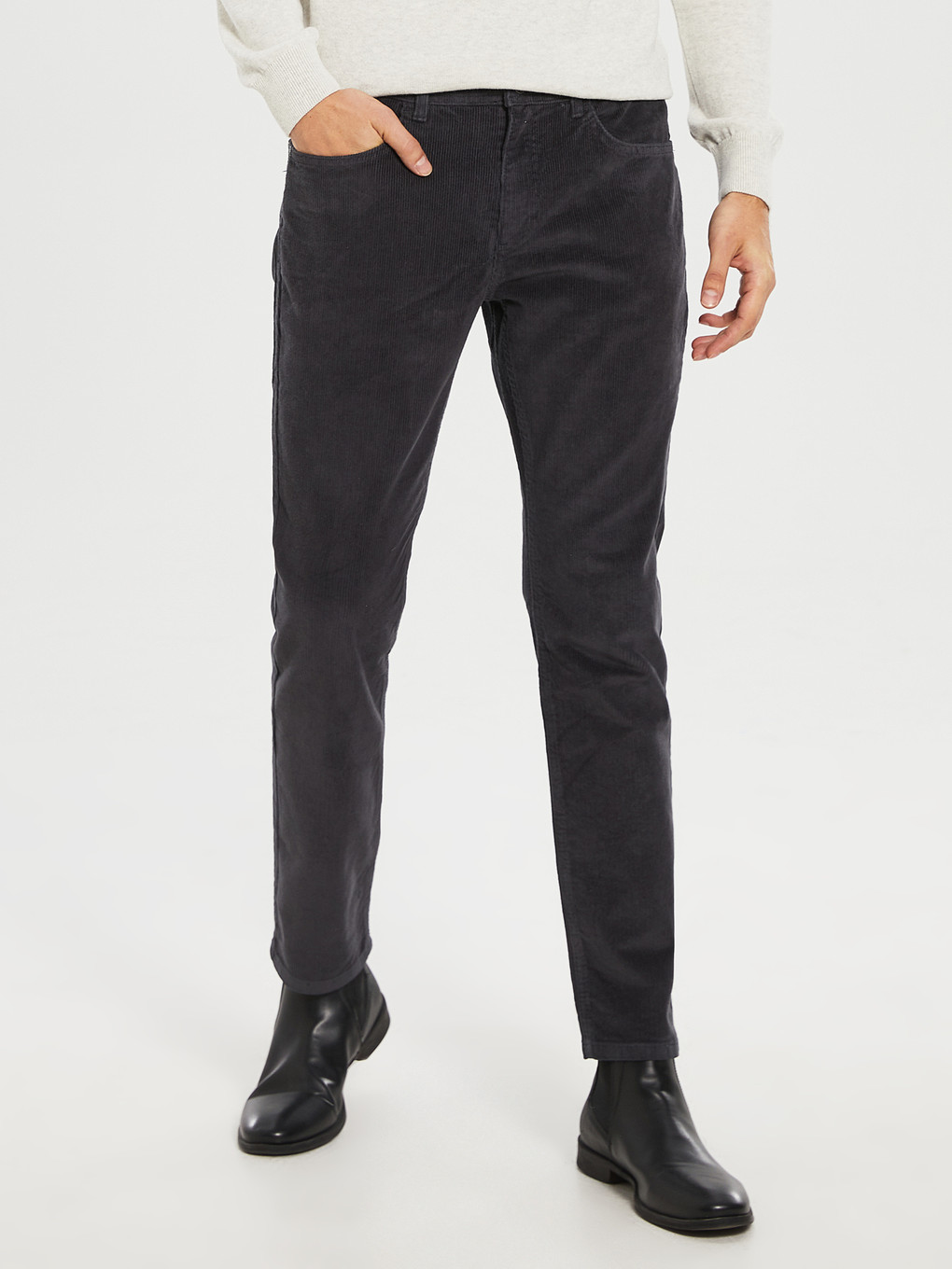 Pantalon Chino Slim Fit Pour Hommes-3