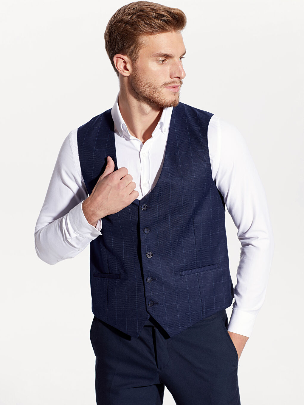 LCWAIKIKI Formal Man NAVY Waistcoat -9W9113Z8-LN6