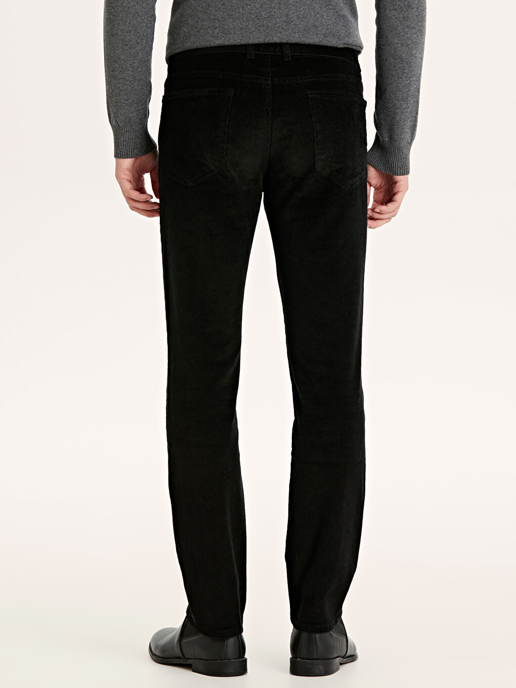 Siyah Kadife Erkek Pantolon-2