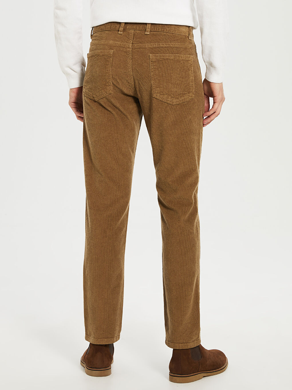 Bej Kadife Erkek Pantolon-3