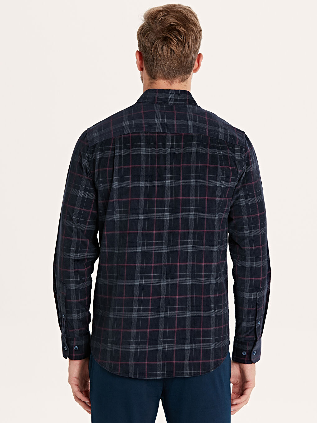 قميص قطيفة للرجال-2