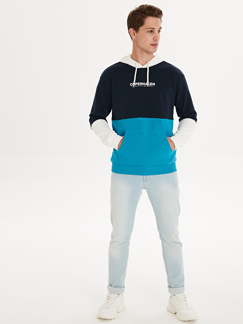 Sweat-shirt TURQUOISE Homme-2