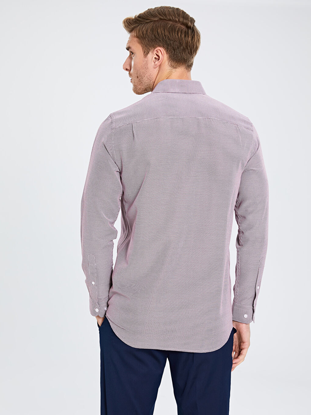 Chemise ROUGE BORDEAUX Homme-3