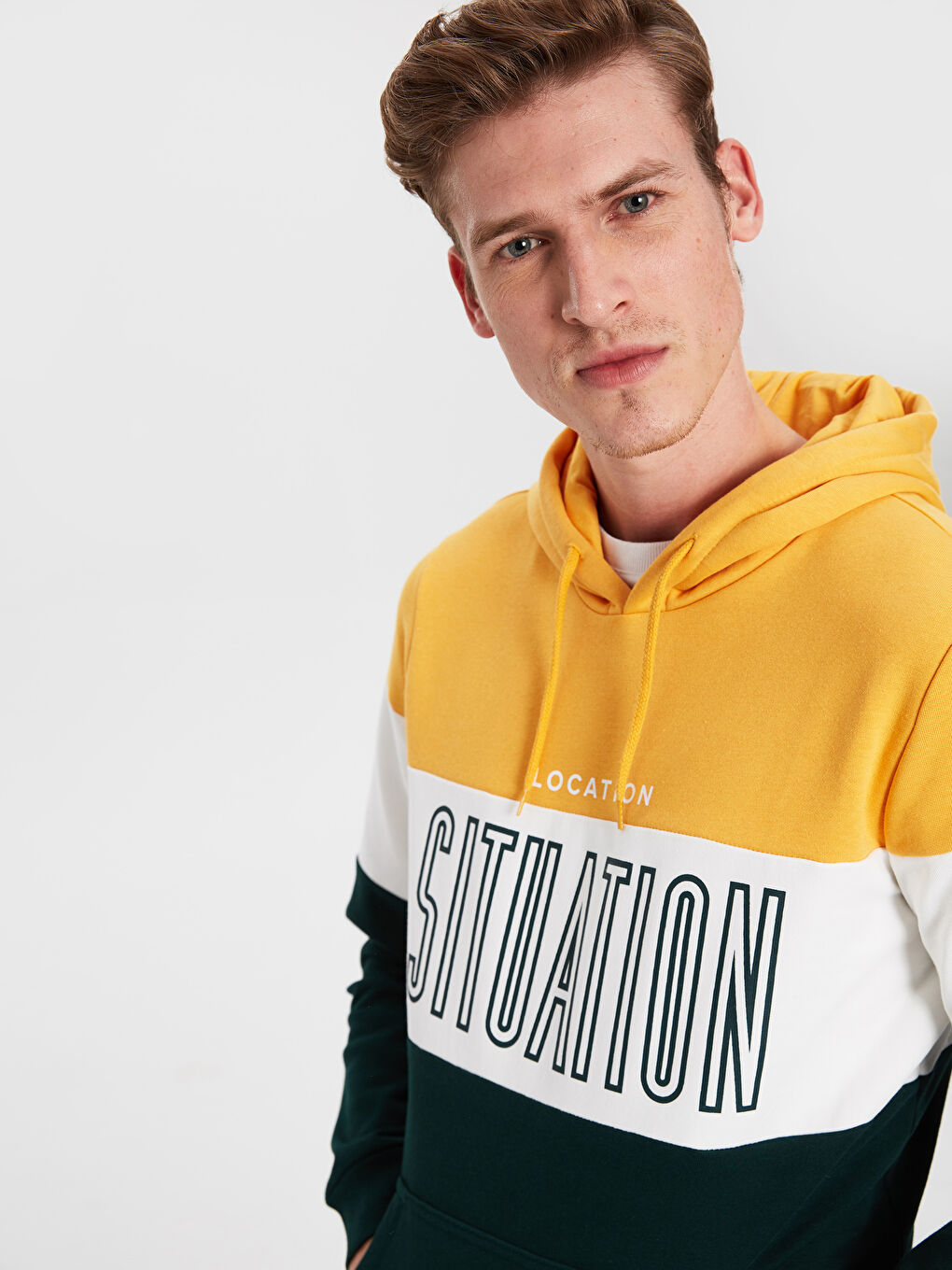 Yeşil Erkek Hoodie-1