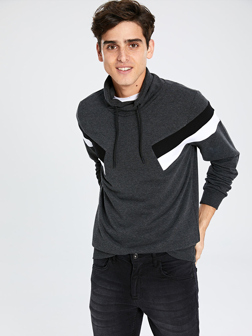 Antrasit Melanj Sweatshirt-2