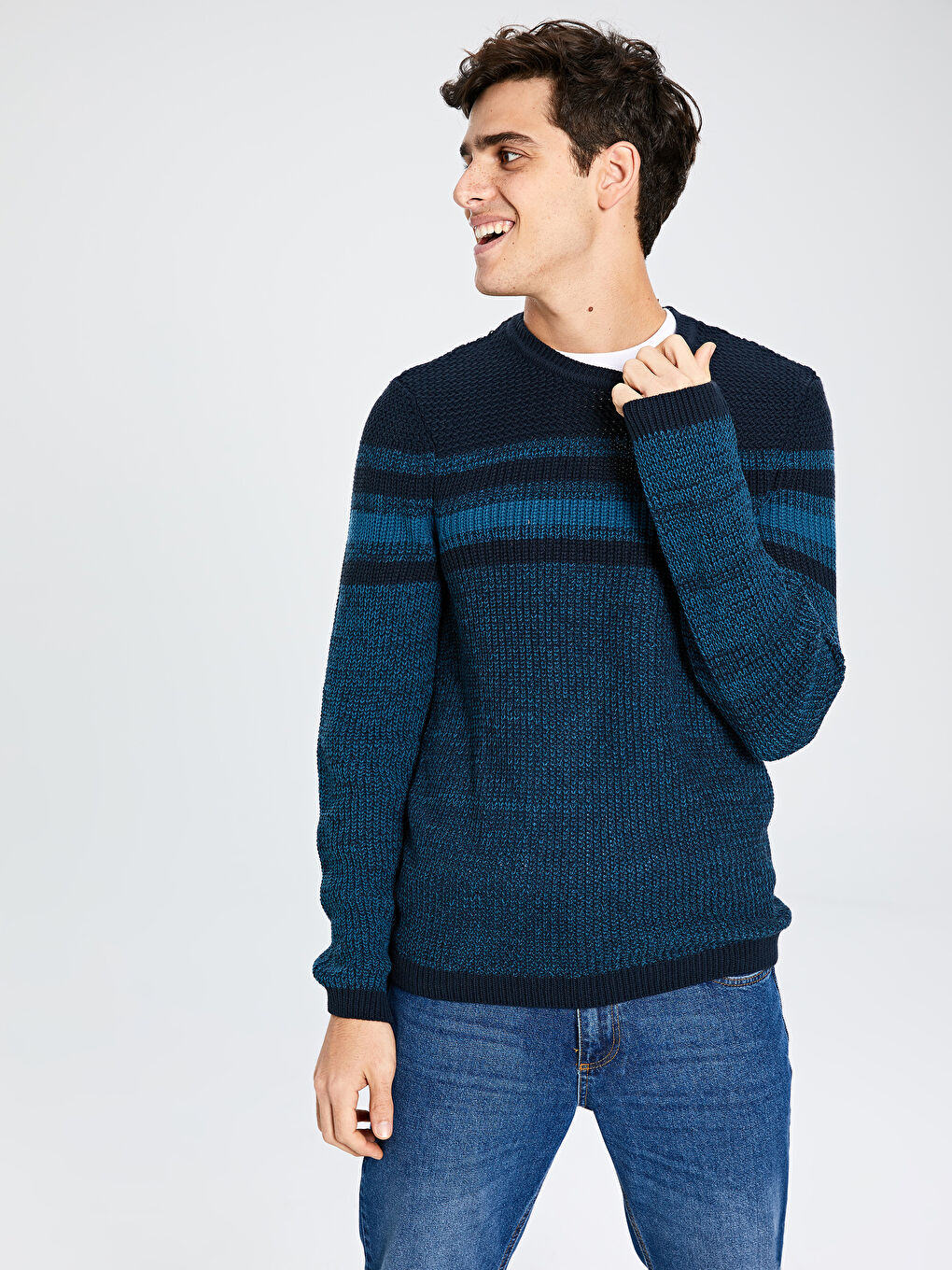 Man PETROL Sweater-1