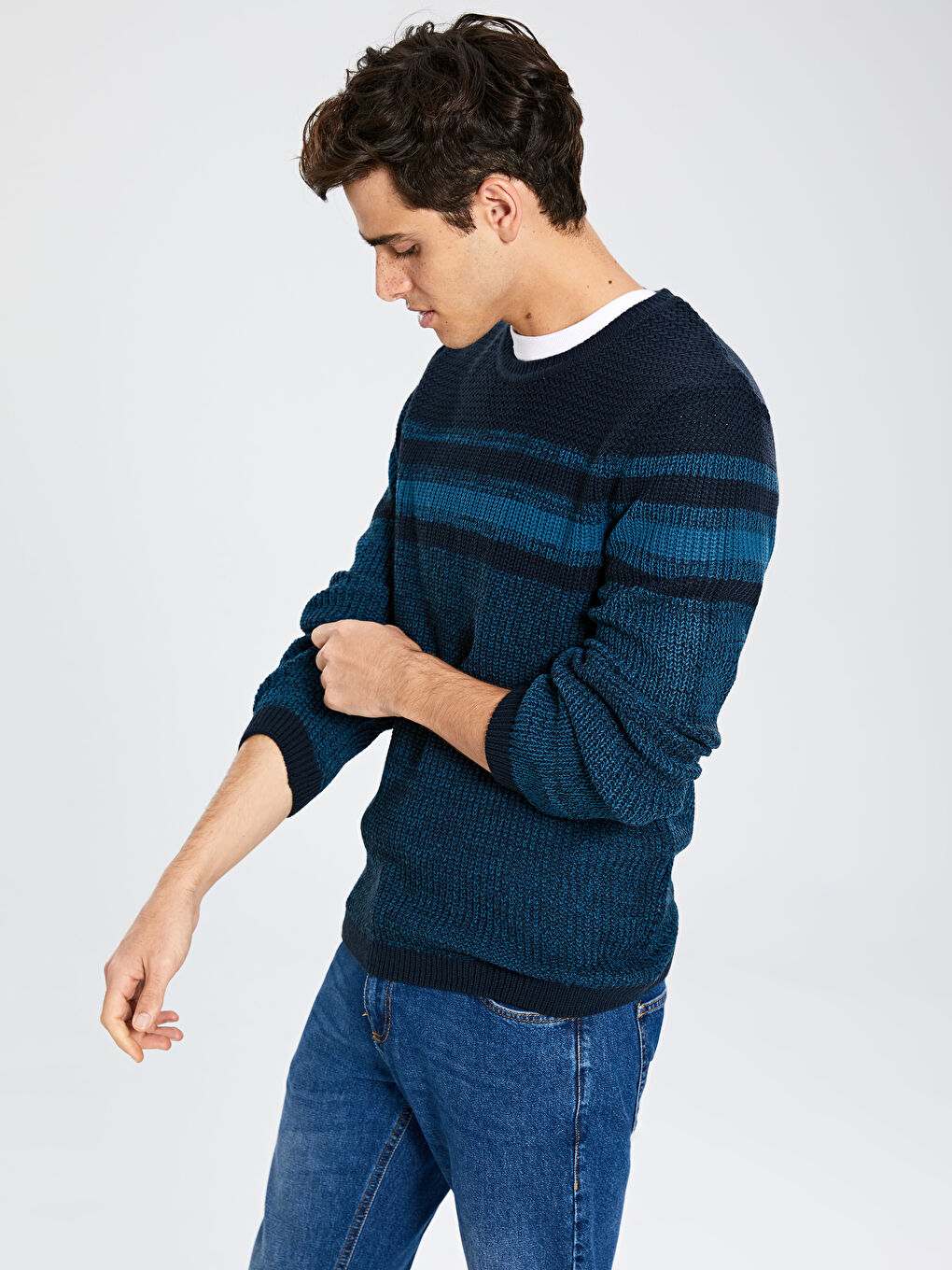 Man PETROL Sweater-2