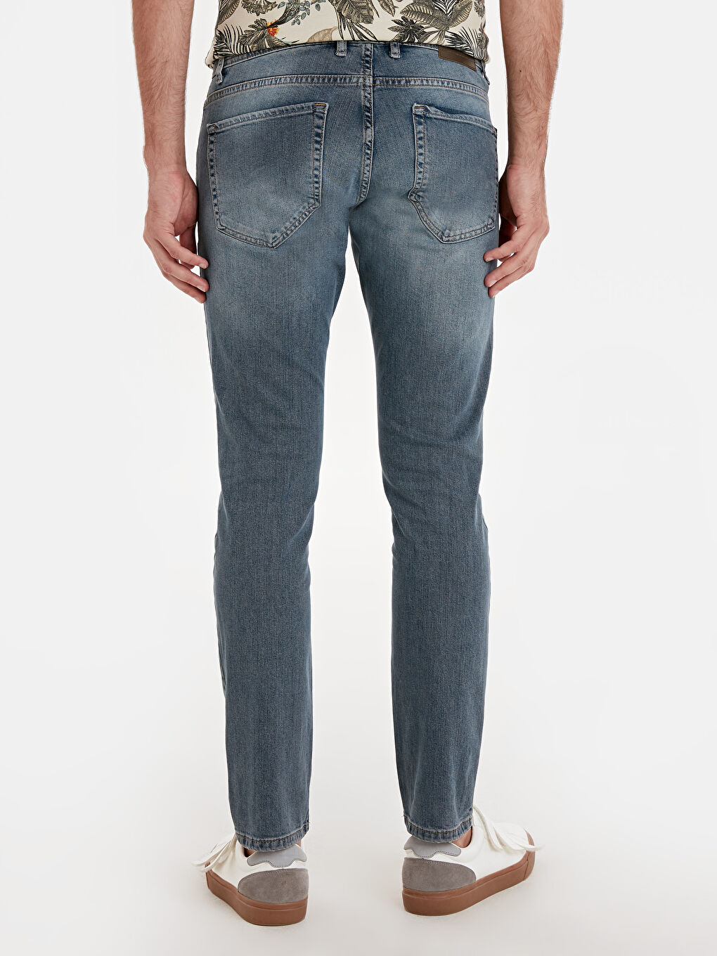 Orta İndigo Rodeo Jean Pantolon-2