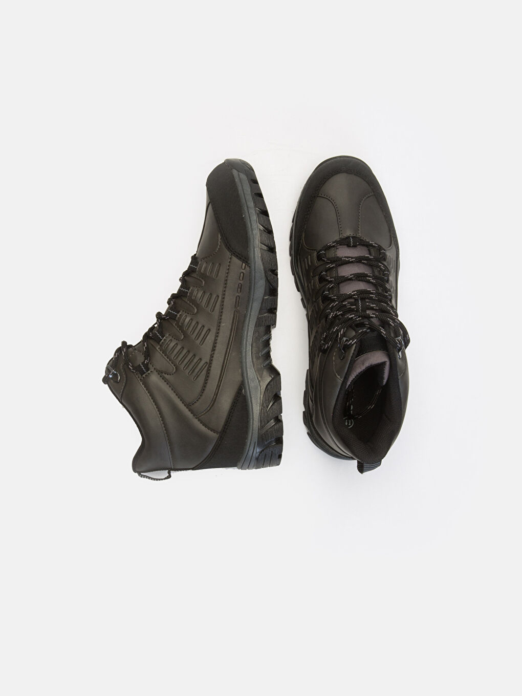 Мужчины Антрацитовый Ботинки-1