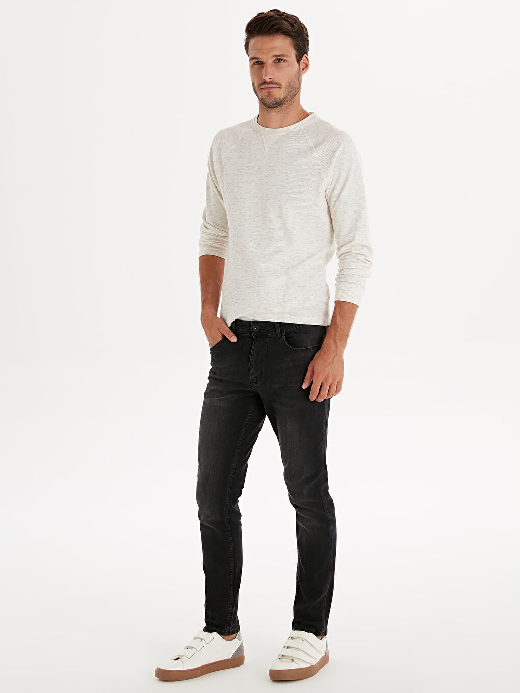 Gri 750 Slim Fit Erkek Jean Pantolon